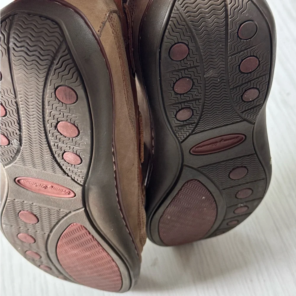 Tommy Bahama Slip On Loafers Shoes Suede Leather Tan Boat Deck Sz 12 - Picture 5 of 10